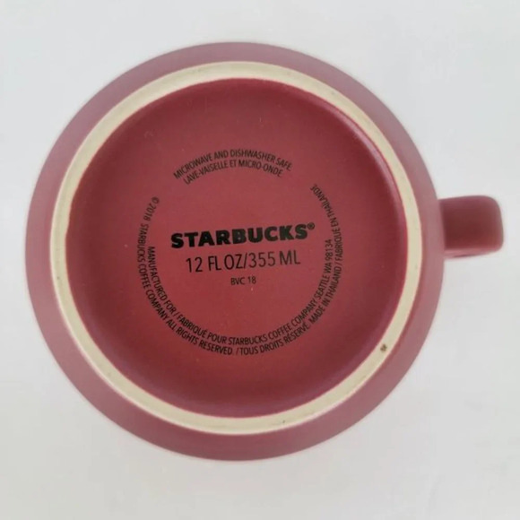 Starbucks Valentine's Day‎ Double Hearts Ceramic Mug 2018 - Picture 6 of 8